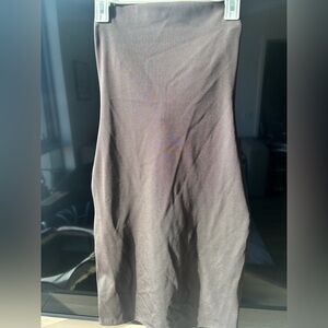 Aritzia chocolate brown tube dress